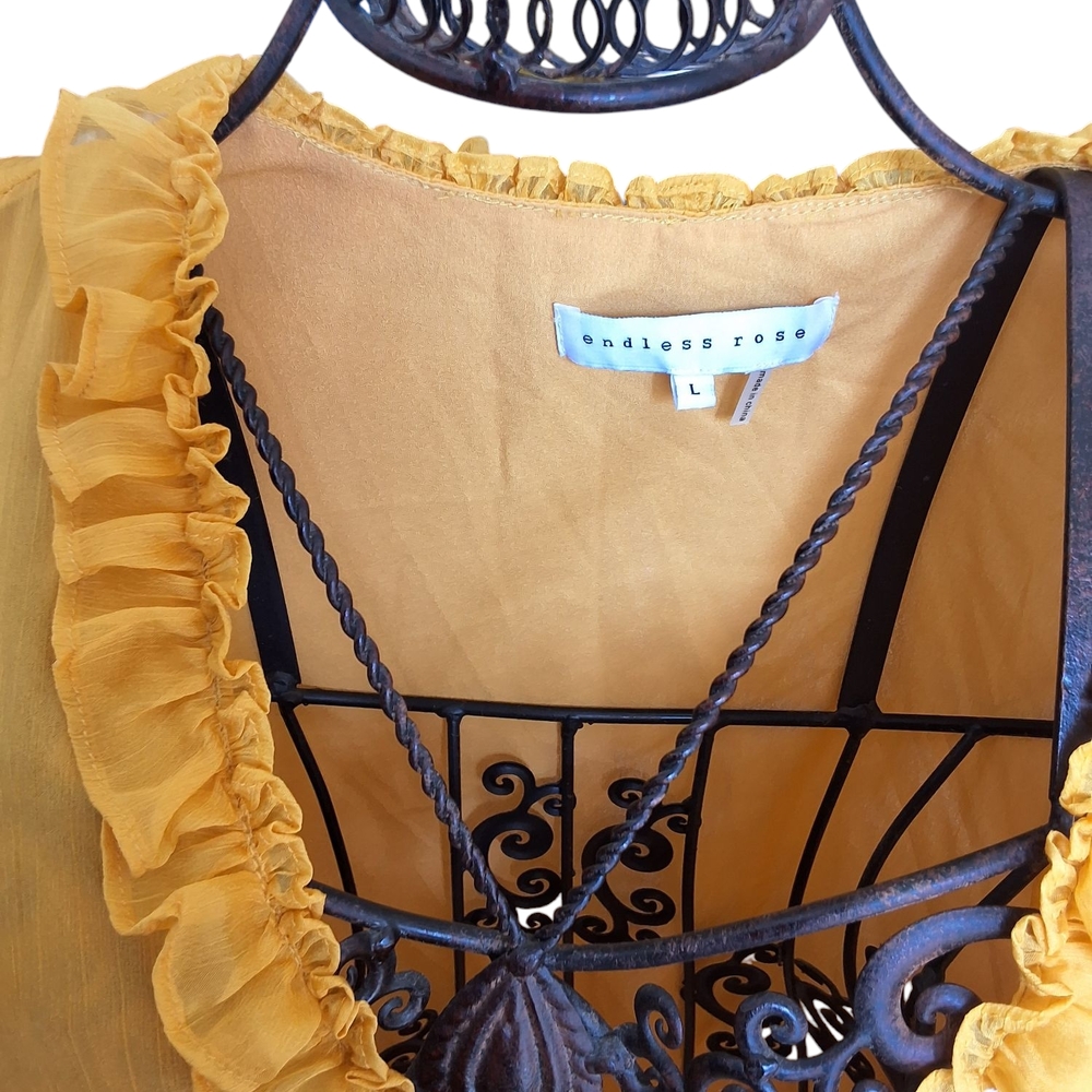 Yellow Ruffled Dress - Picture 3 of 3